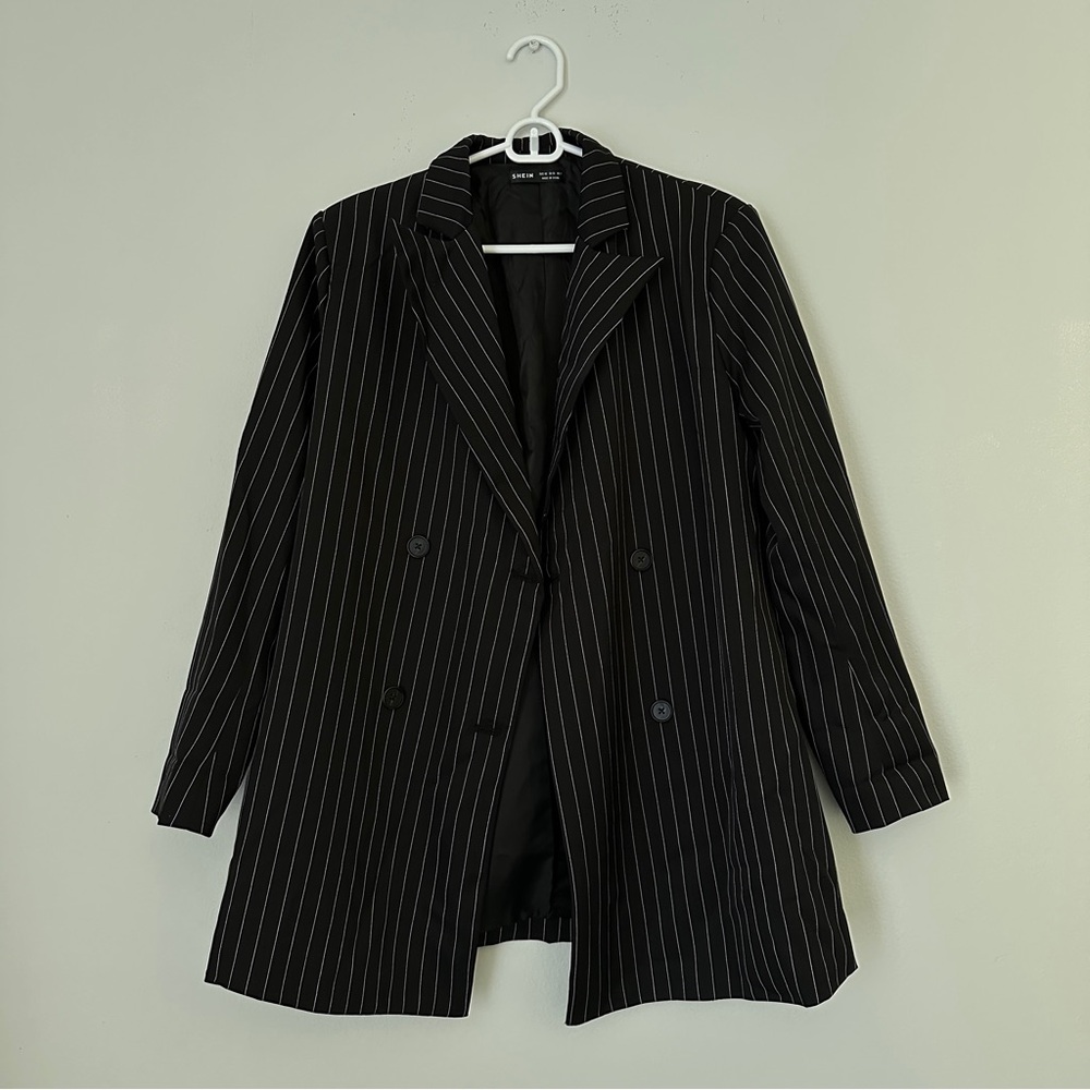 Striped Oversized Blazer